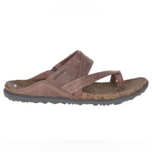 MERRELL Sz 9 Around Town Thong Slip On Neutral  Colour Block Sandals